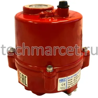 Электропривод HKC, четвертьоборотный, общепромышленный 24v, Корея