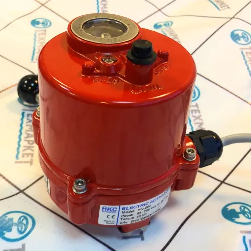 Электропривод HKC, четвертьоборотный, общепромышленный 24v, Корея