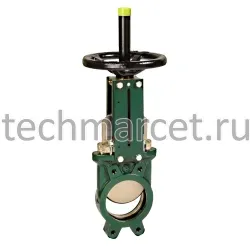 Задвижка шиберная чугунная, Tecofi VG 3400-00, уплотнение NBR, с маховиком, межфланцевая, PN 4-10 бар, Франция