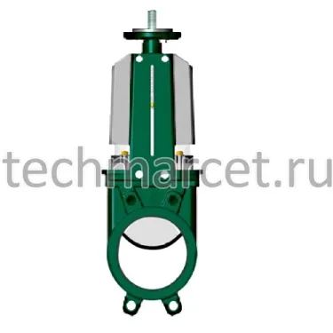 Задвижка шиберная чугунная, Tecofi VG 3400-04, уплотнение NBR, под привод, межфланцевая, PN 4-10 бар, Франция