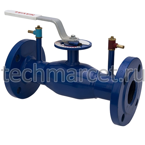 Кран шаровый NAVAL, стальной, регулирующий, стандартнопроходной ...