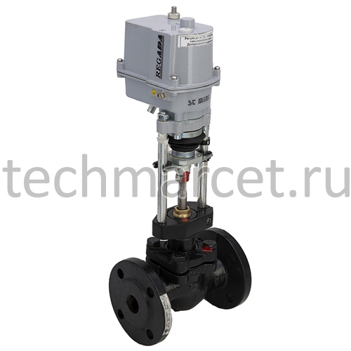 Клапан седельный, 25ч945нж, регулирующий, чугунный, фланцевый, PN 16 ...