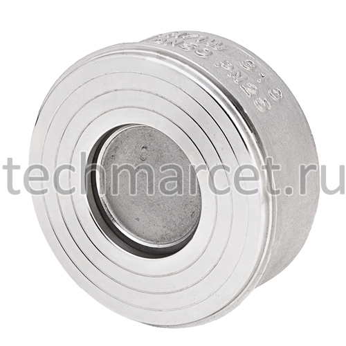 Клапан обратный, нерж сталь, пружинный, межфланцевый, PN 40 бар купить ...