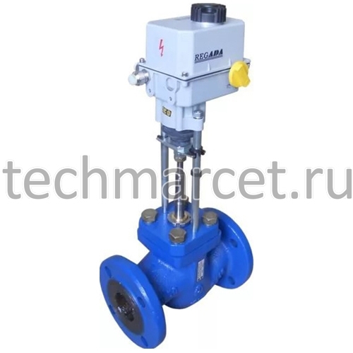 Клапан седельный, 25нж947нж, регулирующий, нерж. сталь, фланцевый, PN ...