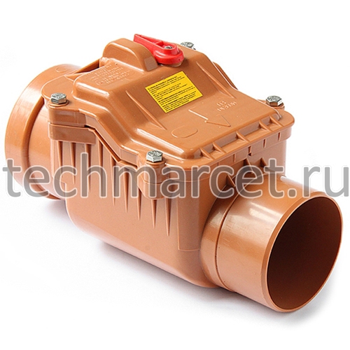 Клапан обратный патрубковый, ПВХ, канализационный, PN 1 бар купить в ...