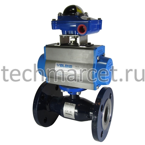 Кран шаровый NAVAL, стальной, стандартнопроходной, фланцевый, с ...