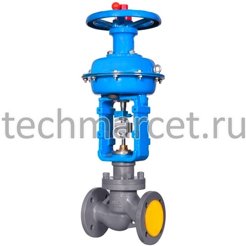 Клапан седельный, 25ч42нж, регулирующий, чугунный, нормально-закрытый ...