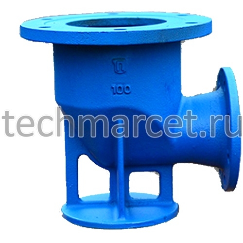 Пожарная подставка фланцевая односторонняя чугунная купить в Техмаркет