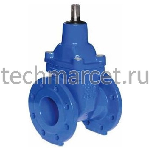 Задвижка чугунная с обрезиненным клином, 2111, фланцевая, NBR, JAFAR ...