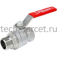Кран шаровый, латунный, Giacomini R854L, резьбовой, PN 35 бар