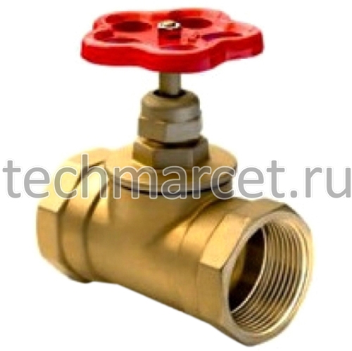 Клапан запорный 15б1п, латунный, муфтовый, PN 16 бар купить в Техмаркет