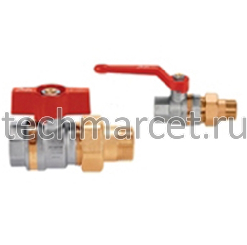 Шаровые краны латунные BVR-F, с накидной гайкой и ниппелем \"американка ...