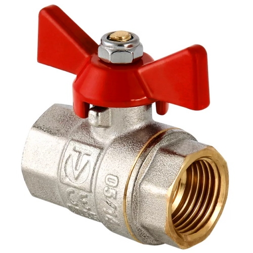 Кран шаровый Valtec тип 217, латунный, полнопроходной, муфтовый, PN 40 ...