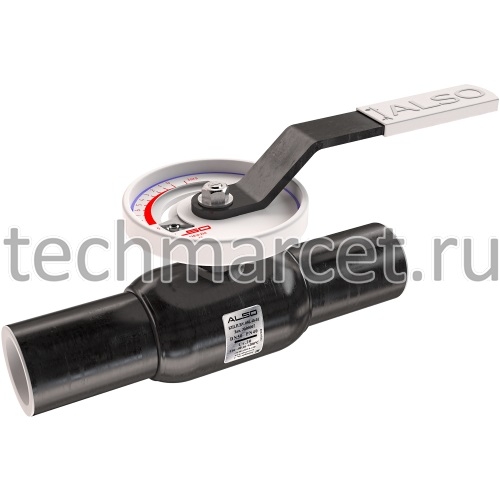 Кран шаровый запорно-регулирующий ALSO, стальной, под приварку, PN 25 ...