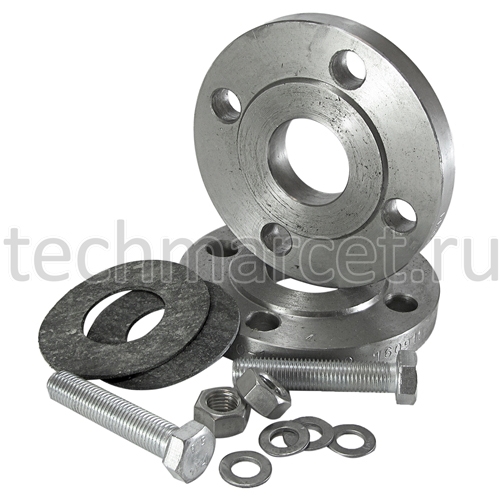 Комплект ответных фланцев, прокладок и крепежа, сталь, ГОСТ 12820-80 ...