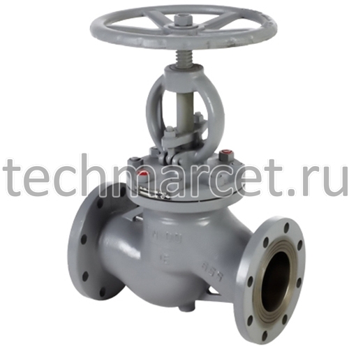Клапан запорный 15с65нж, 16с65п, стальной, сальниковый, фланцевый, PN ...