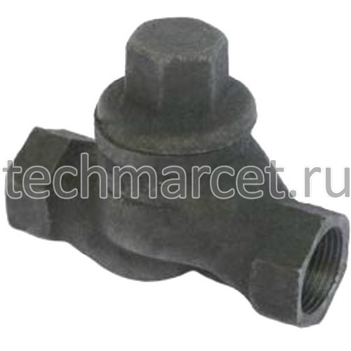 Клапан обратный 16кч11р, чугунный, подъемный, муфтовый, PN 16 бар ...