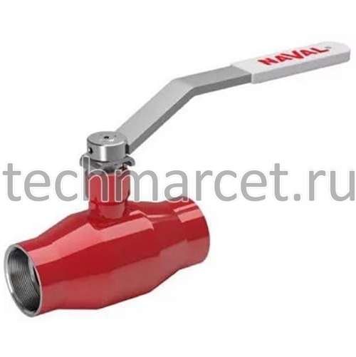 Кран шаровый NAVAL, стальной, стандартнопроходной, муфтовый, для пара ...