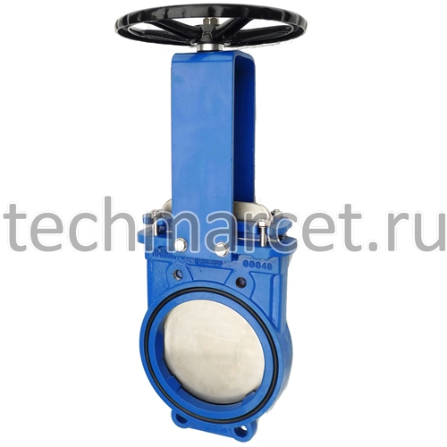 Задвижка шиберная стальная, K51GV, с маховиком/редуктором, уплотнение ...