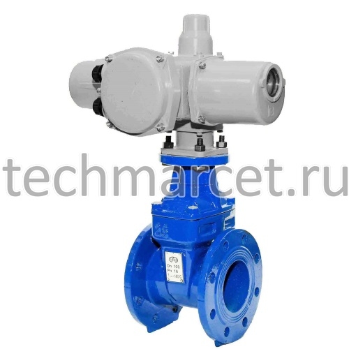 Задвижка 30ч939р чугунная, с обрезиненным клином, фланцевая, с ...